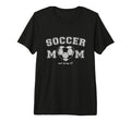 Soccer Mom Heart Casual Tri Blend T-Shirt - Trendy Graphic Men Women