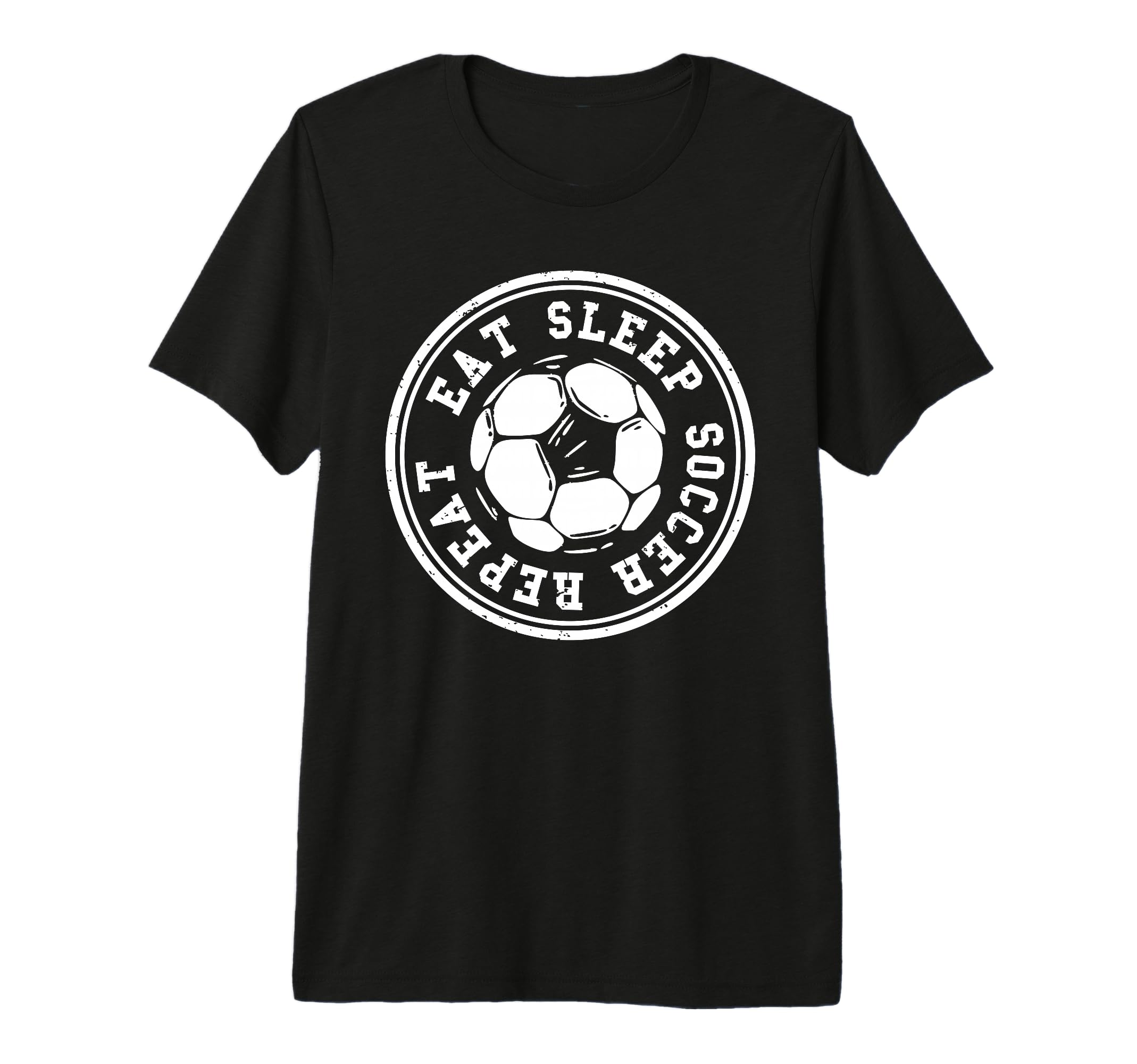 Eat Sleep Soccer Repeat Soccer Sports T-Shirt - Aesthetic Graphic Unisex