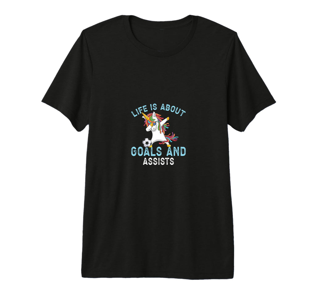 Soccer Funny Life Is About Goals T-Shirt - Casual Everyday Wear for Adults