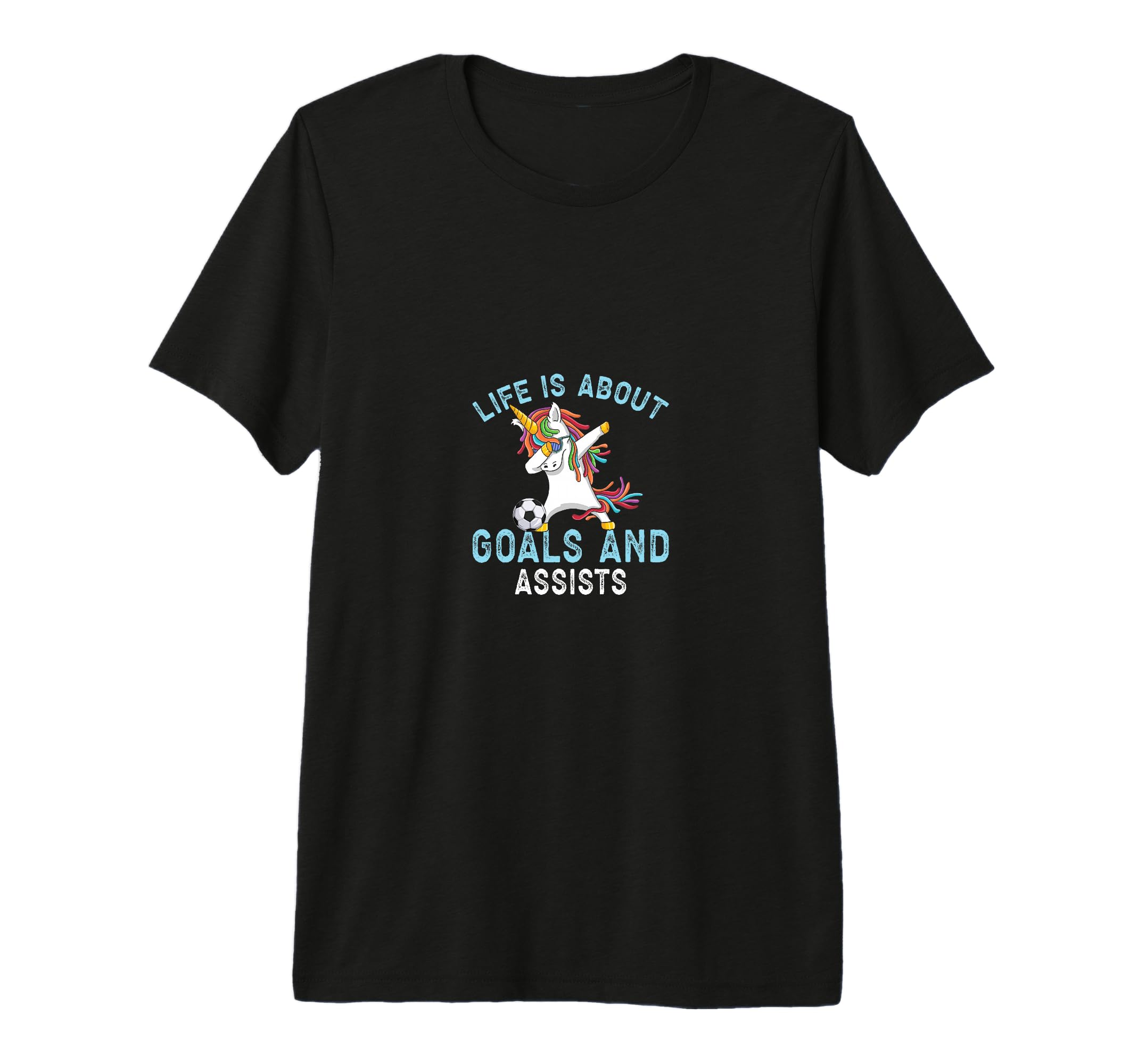 Soccer Funny Life Is About Goals T-Shirt - Casual Everyday Wear for Adults
