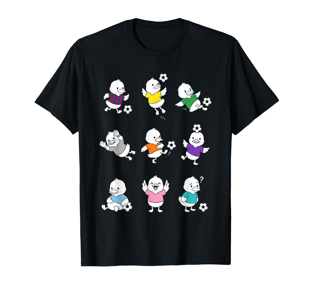 Soccer Duck Cartoon Funny Football T-Shirt - Streetwear Style Unisex