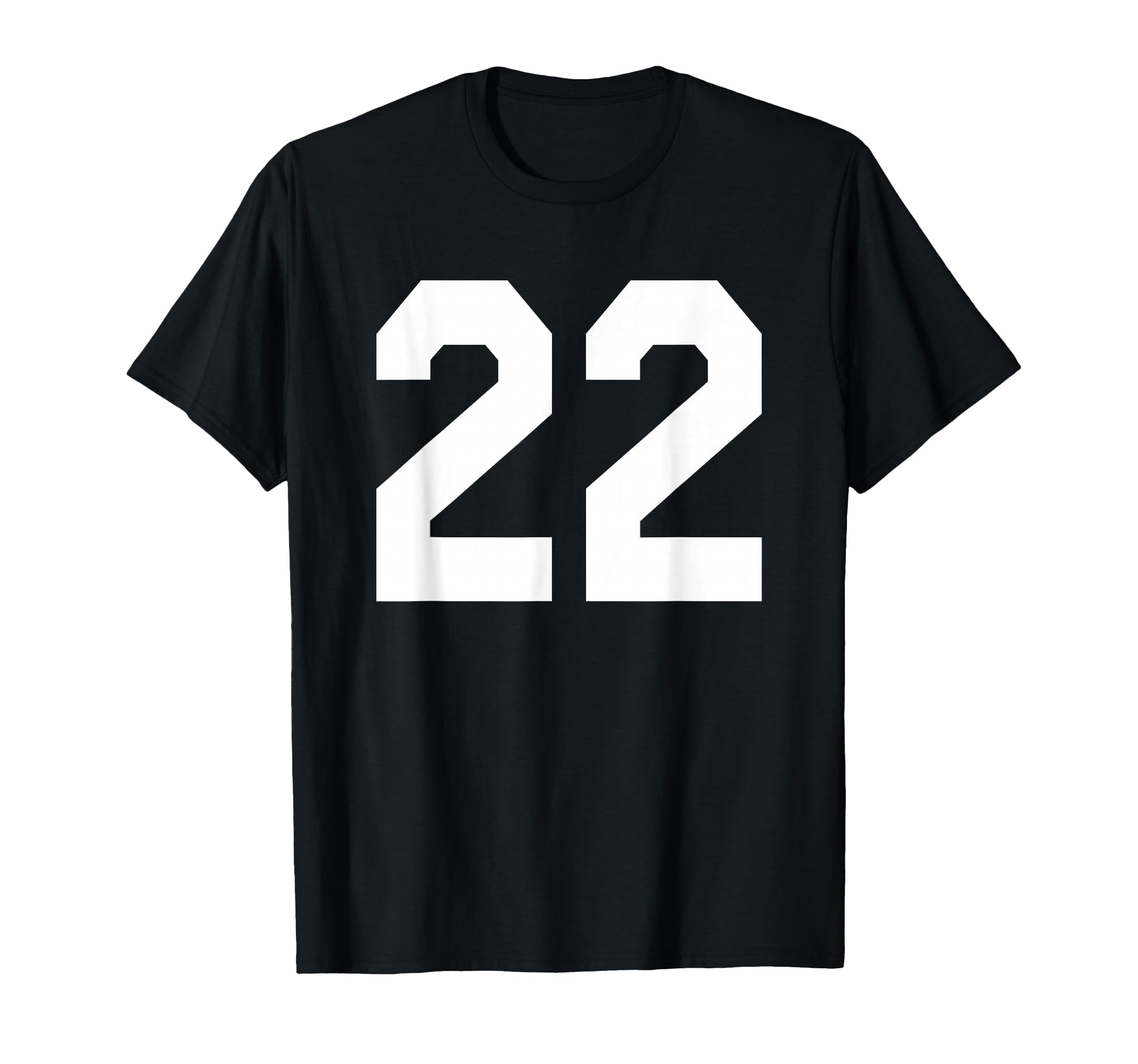 Number 22 Sports Jersey Front And Back T-Shirt - Custom Art Print Unisex