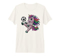 Funny Soccer Unicorn Just Who T-Shirt - Casual Everyday Wear for Adults