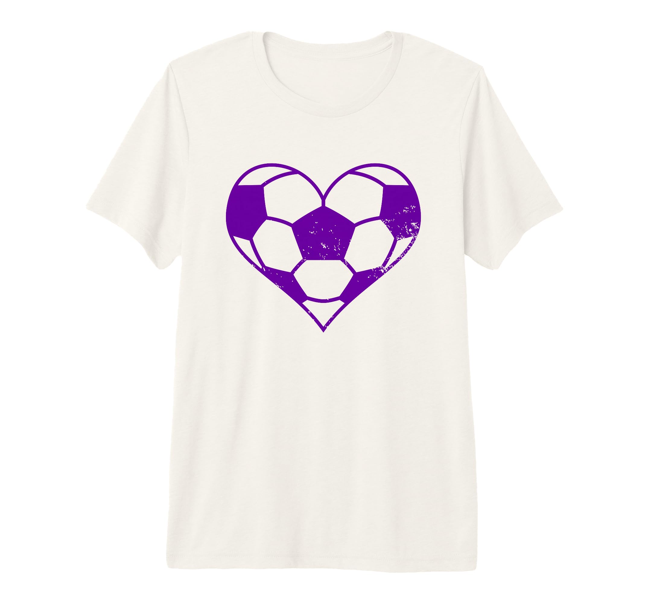 Soccer Heart Funny Soccer Player Mom Tri T-Shirt - Unique Graphic Unisex