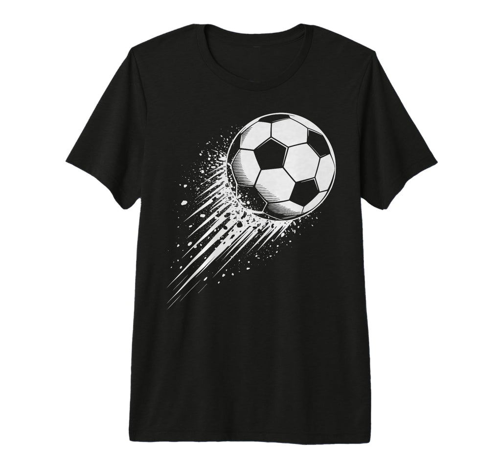 Splash Art Soccer Football Ball Soccer T-Shirt - Minimalist Print Unisex
