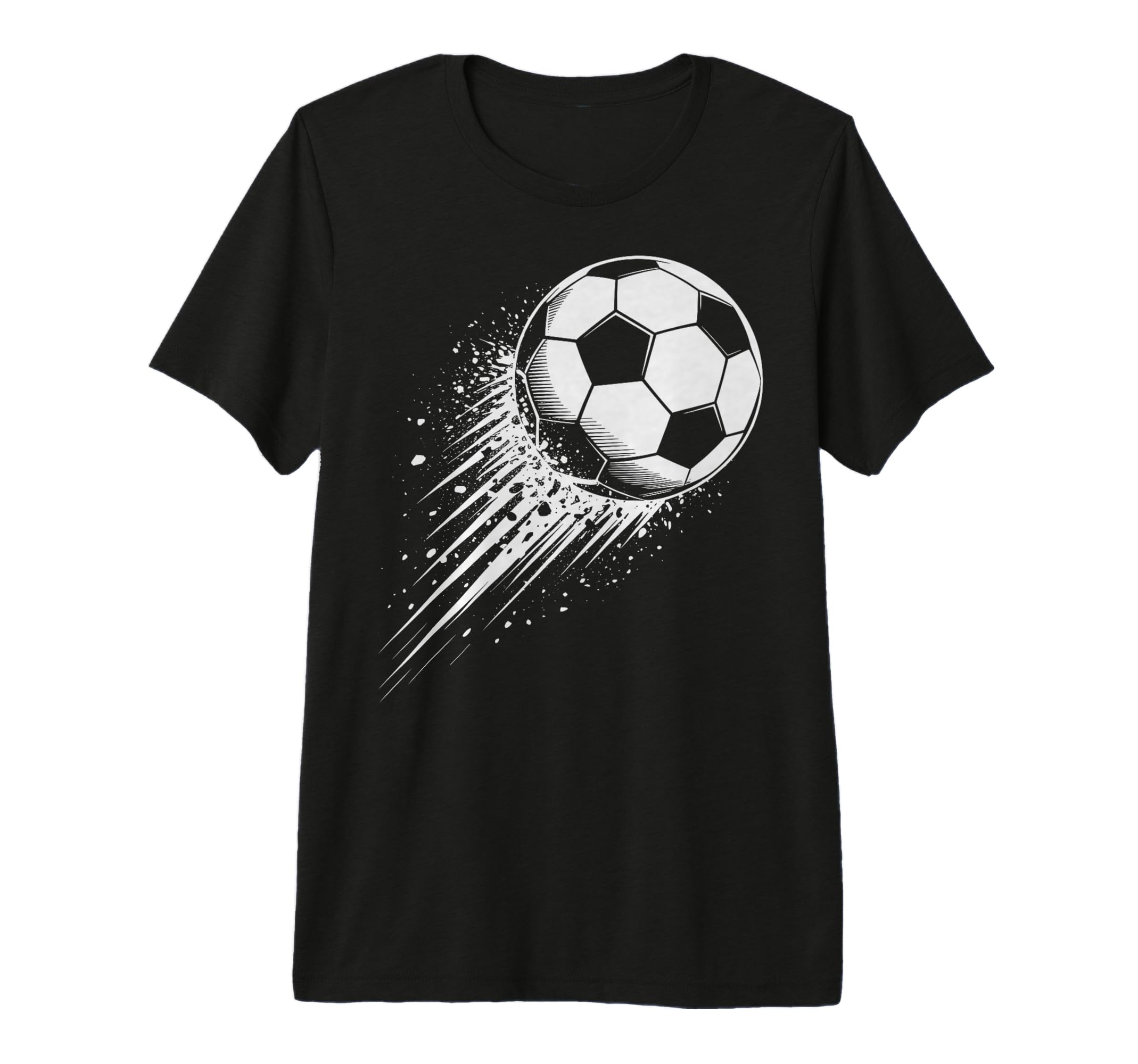 Splash Art Soccer Football Ball Soccer T-Shirt - Minimalist Print Unisex