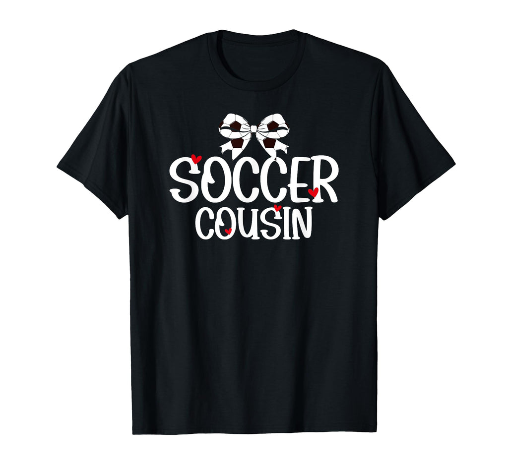 Soccer Cousin Coquette Soccer Player T-Shirt - Minimalist Print Men Women