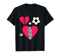 Soccer Heart Patch Up Soccer Love T-Shirt - Aesthetic Graphic for Adults
