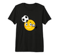Soccer Emoticon Face Funny Coach T-Shirt - Aesthetic Graphic Unisex
