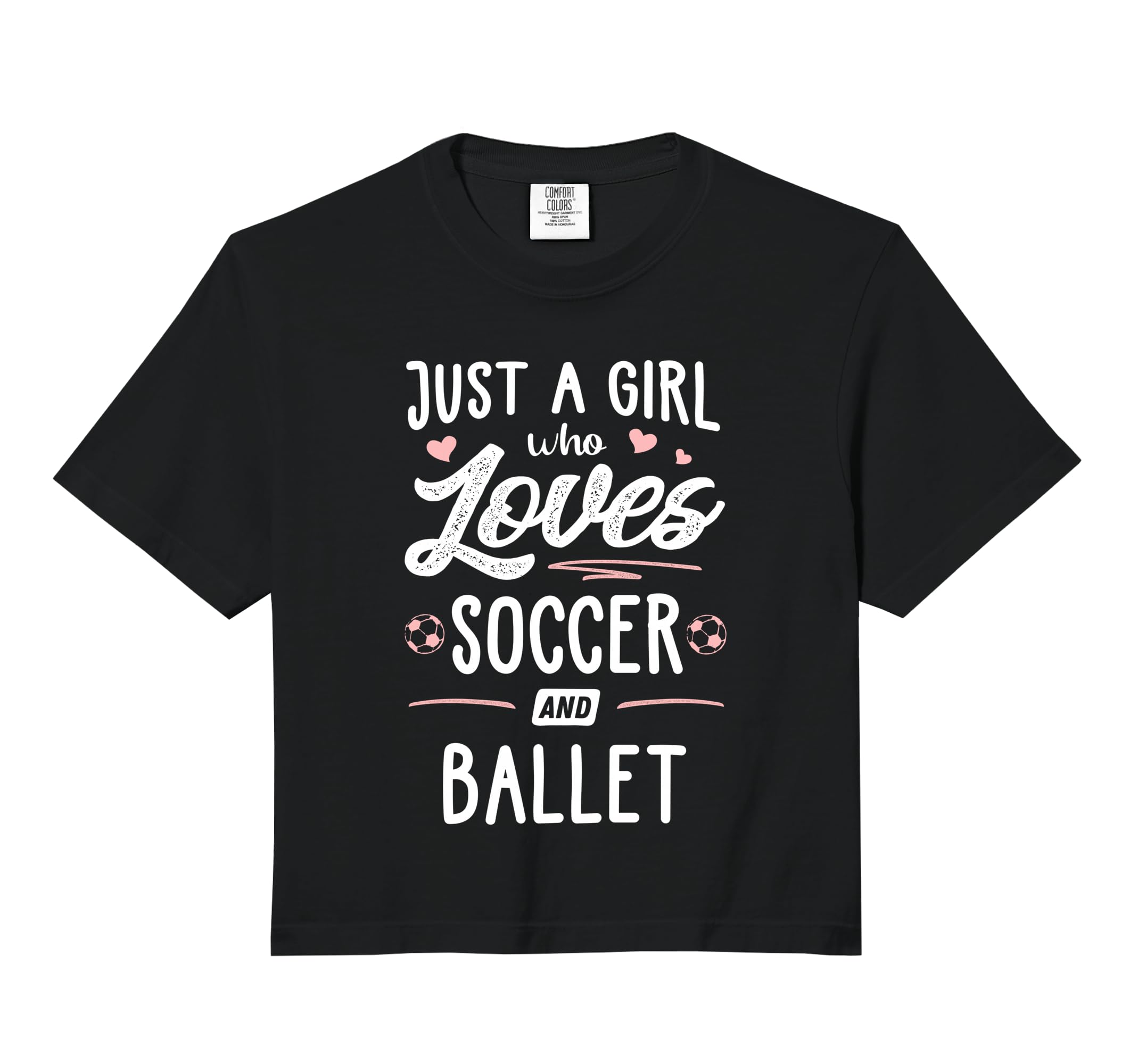 Just Who Loves Soccer And Ballet Gift T-Shirt - Graphic Print Unisex