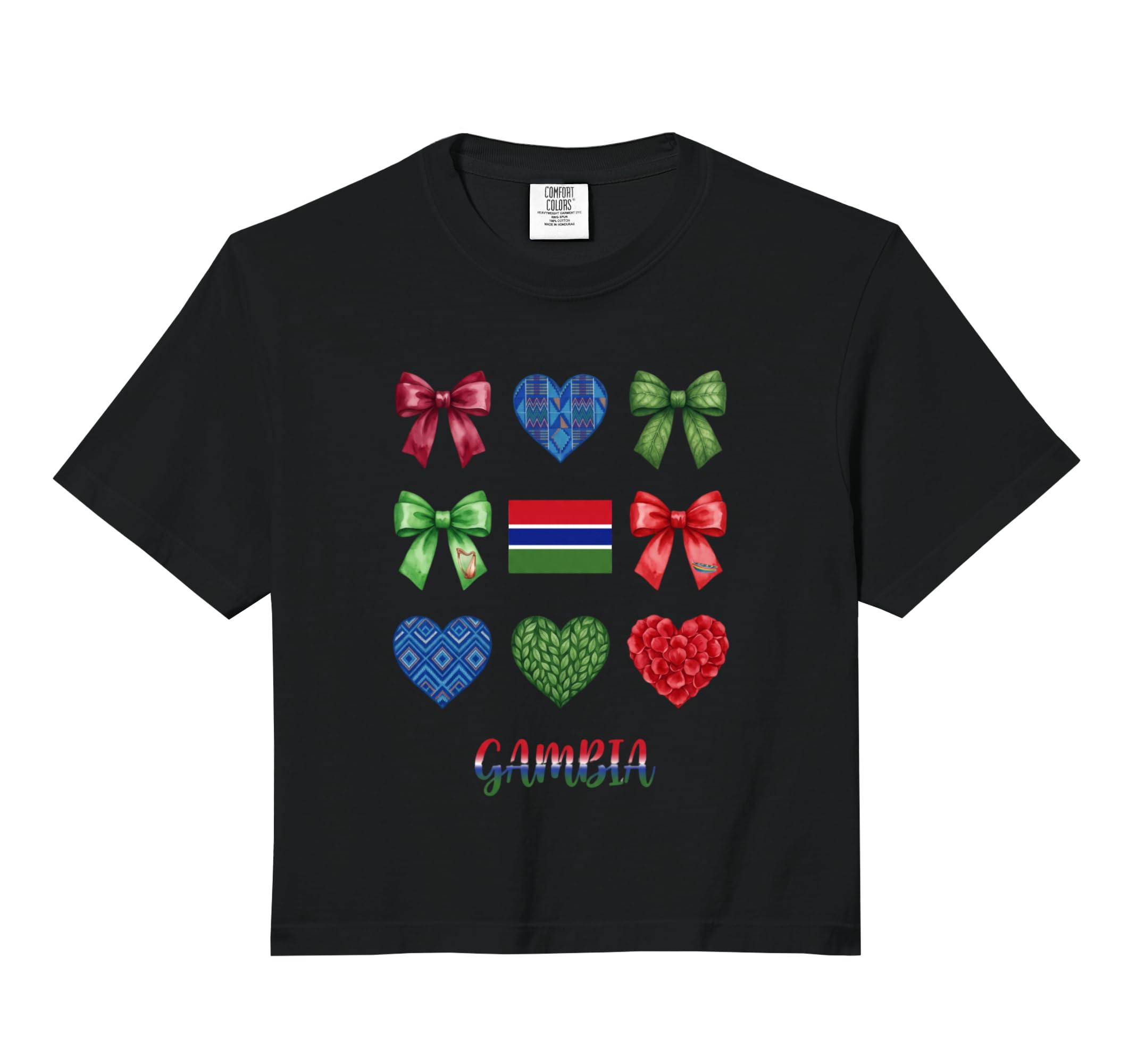 Gambia Flag Soccer Lovers Coquette Hoodie - Streetwear Style Unisex