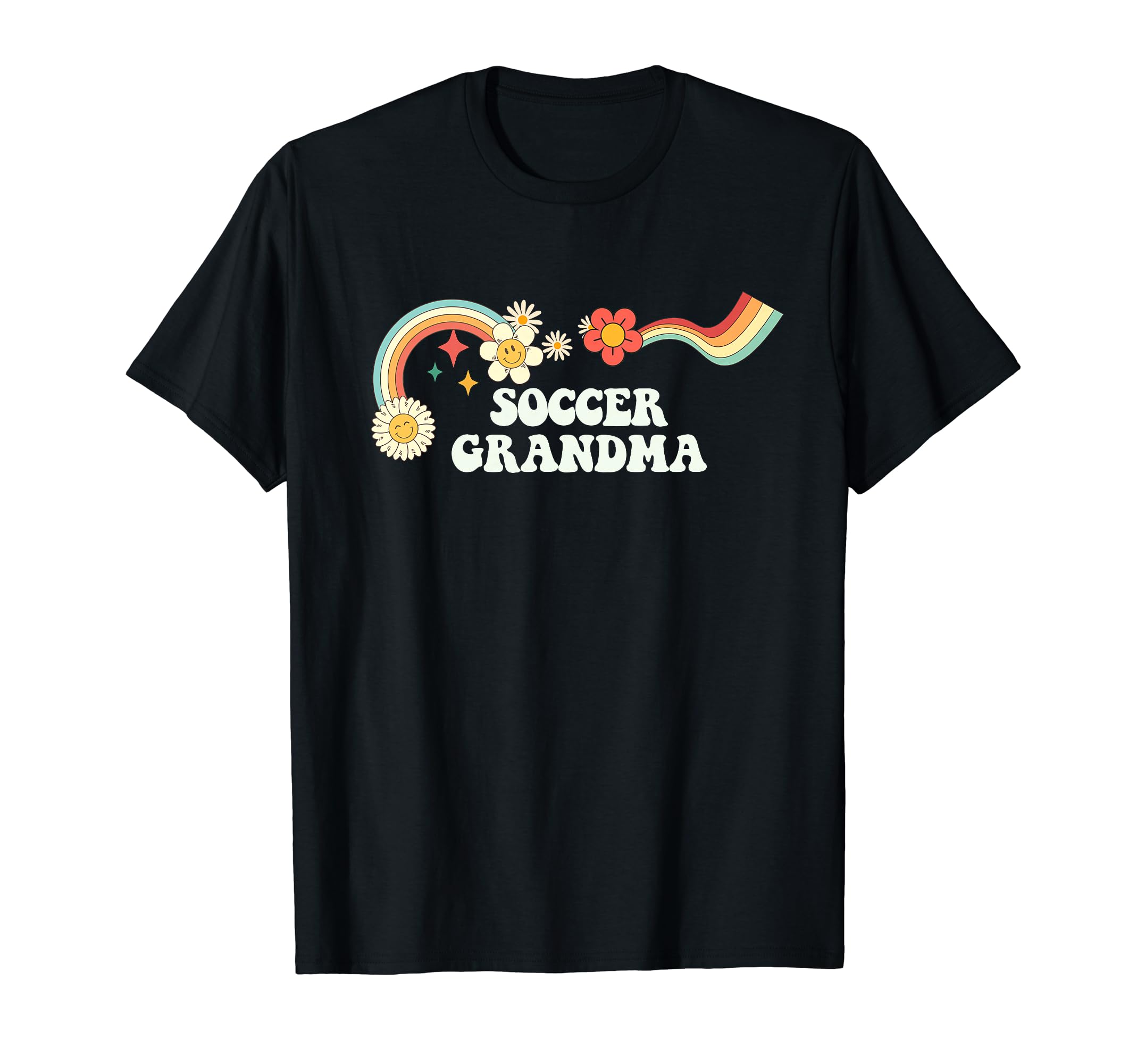 Groovy Funny Soccer Grandma T-Shirt - Aesthetic Graphic Men Women