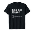 Soccer Coach Definition Sports T-Shirt - Minimalist Print for Adults