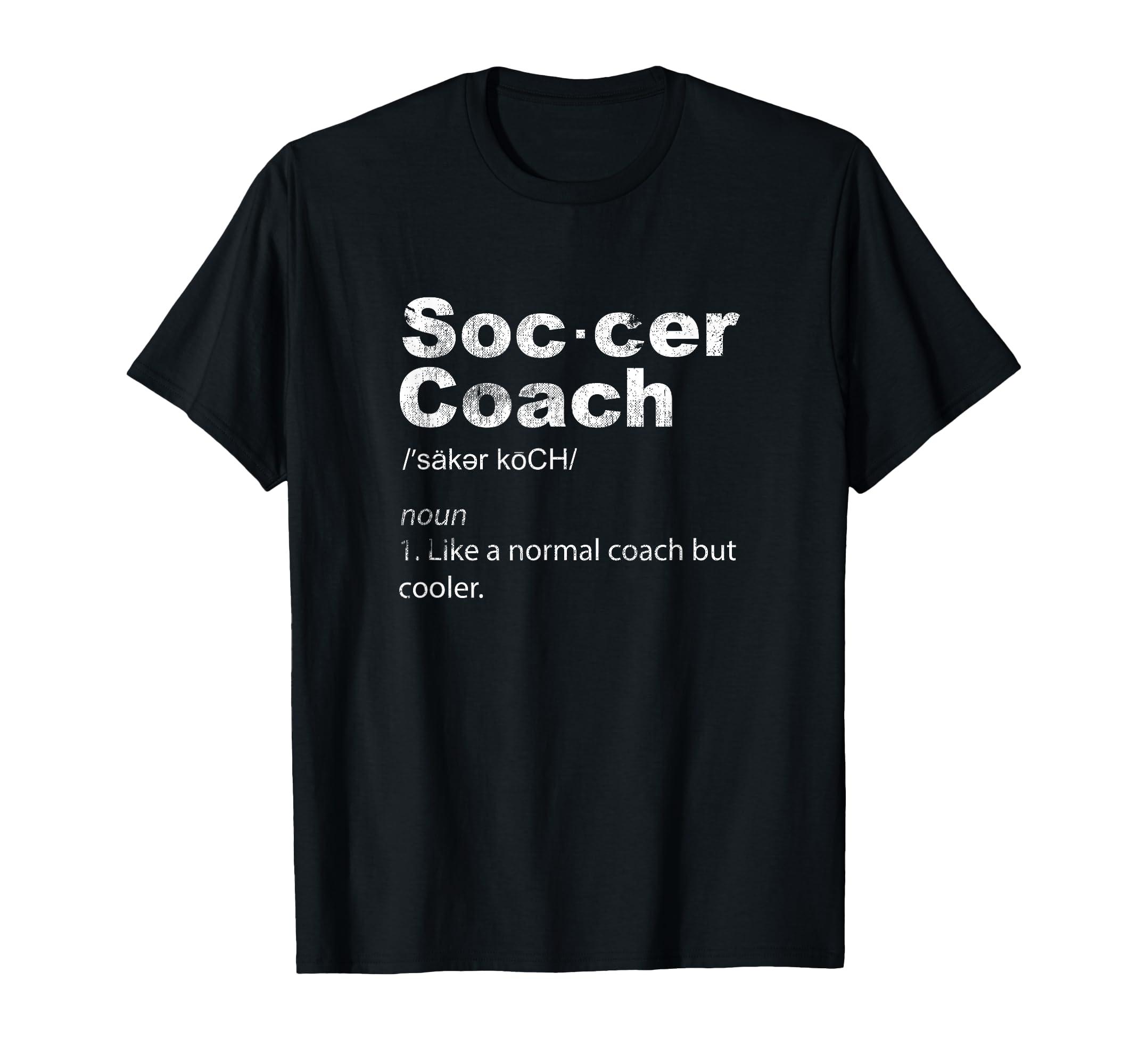 Soccer Coach Definition Sports T-Shirt - Minimalist Print for Adults