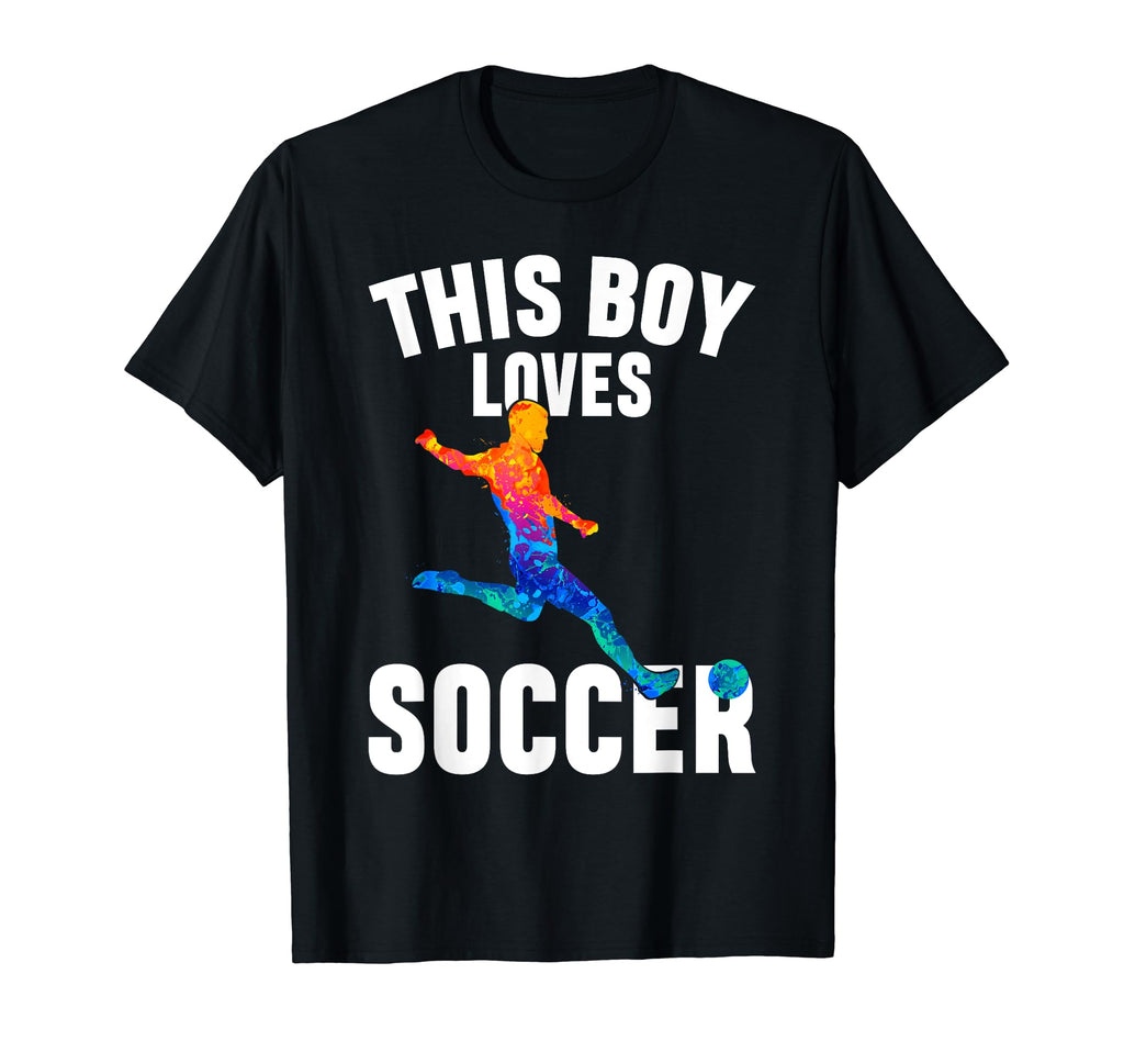 Sport Funny This Loves Soccer T-Shirt - Fun Novelty Design for Adults