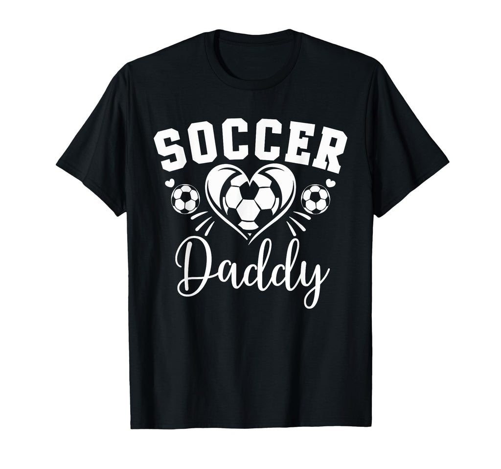 Soccer Daddy Soccer Heart T-Shirt - Novelty Apparel Unisex