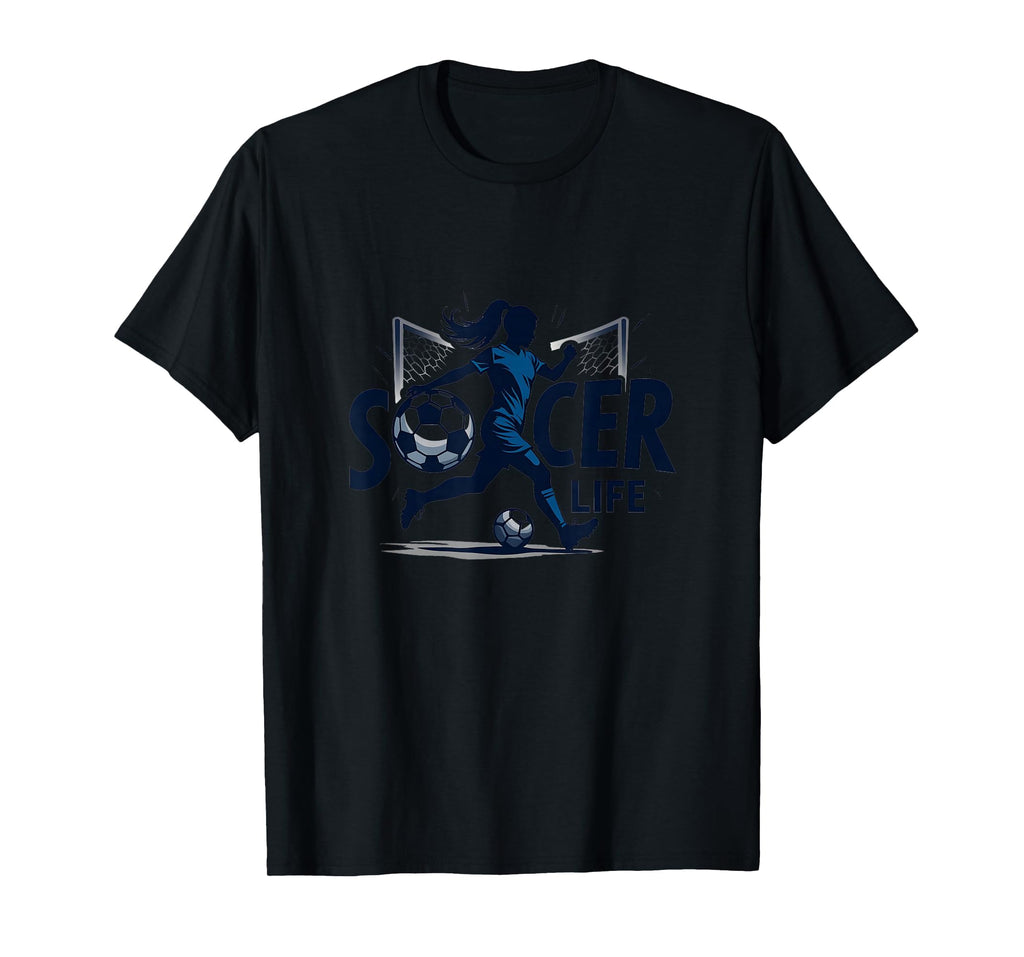 Soccer Is Life Womens Passion T-Shirt - Casual Everyday Wear Unisex