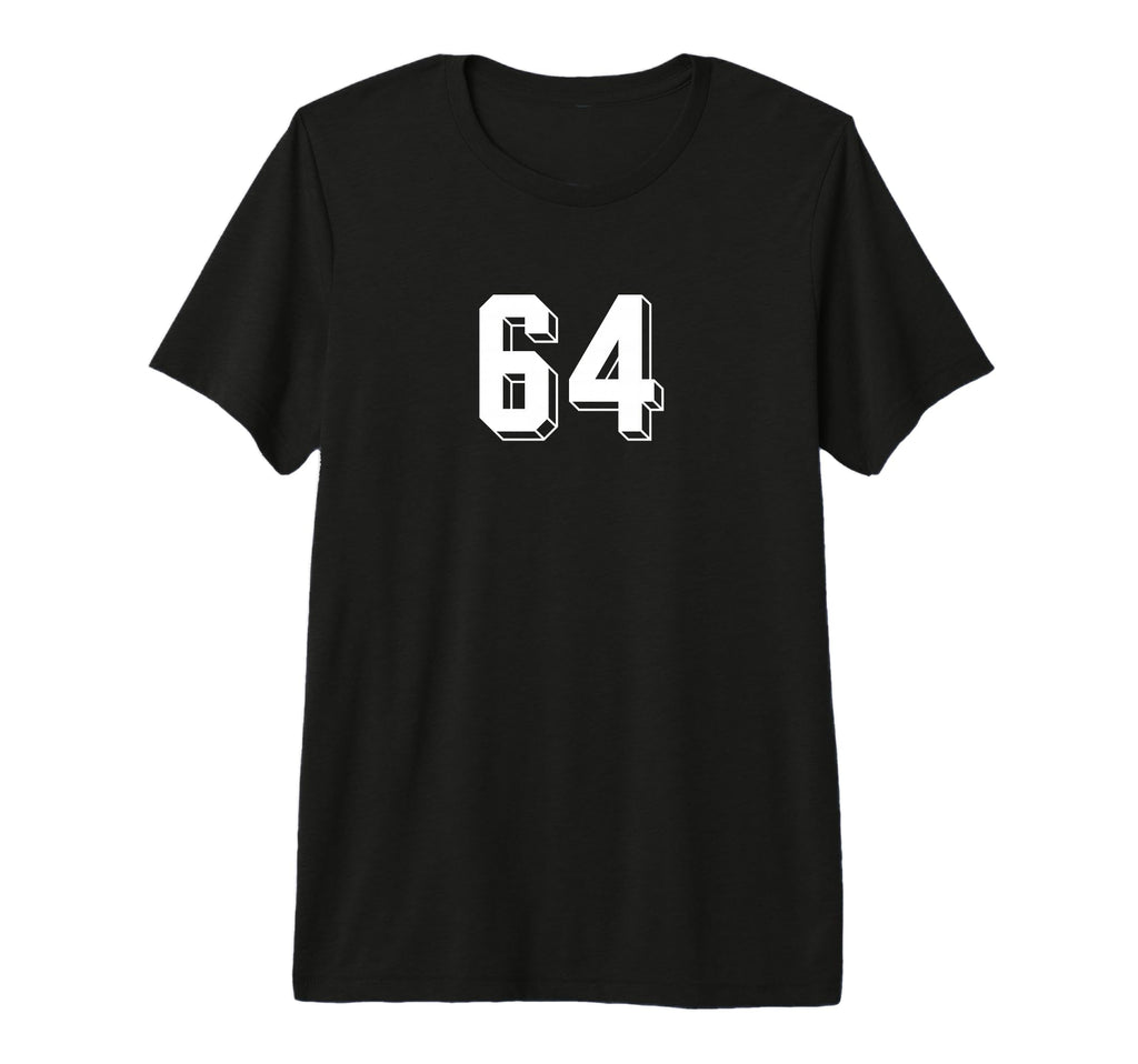 Number 64 80S 90S Soccer Team Jersey T-Shirt - Aesthetic Graphic Men Women