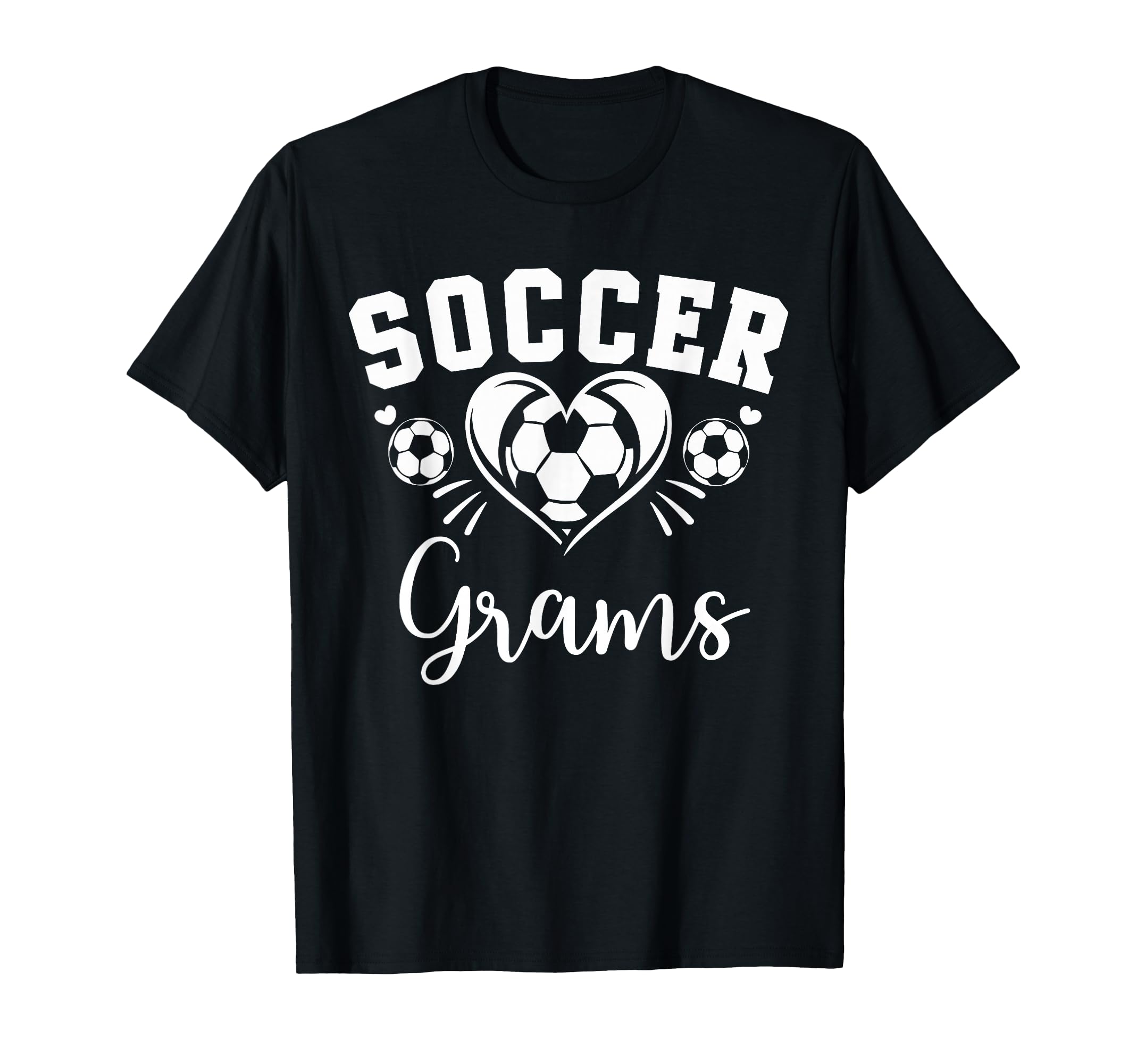 Soccer Grams Soccer Heart T-Shirt - Novelty Apparel for Adults