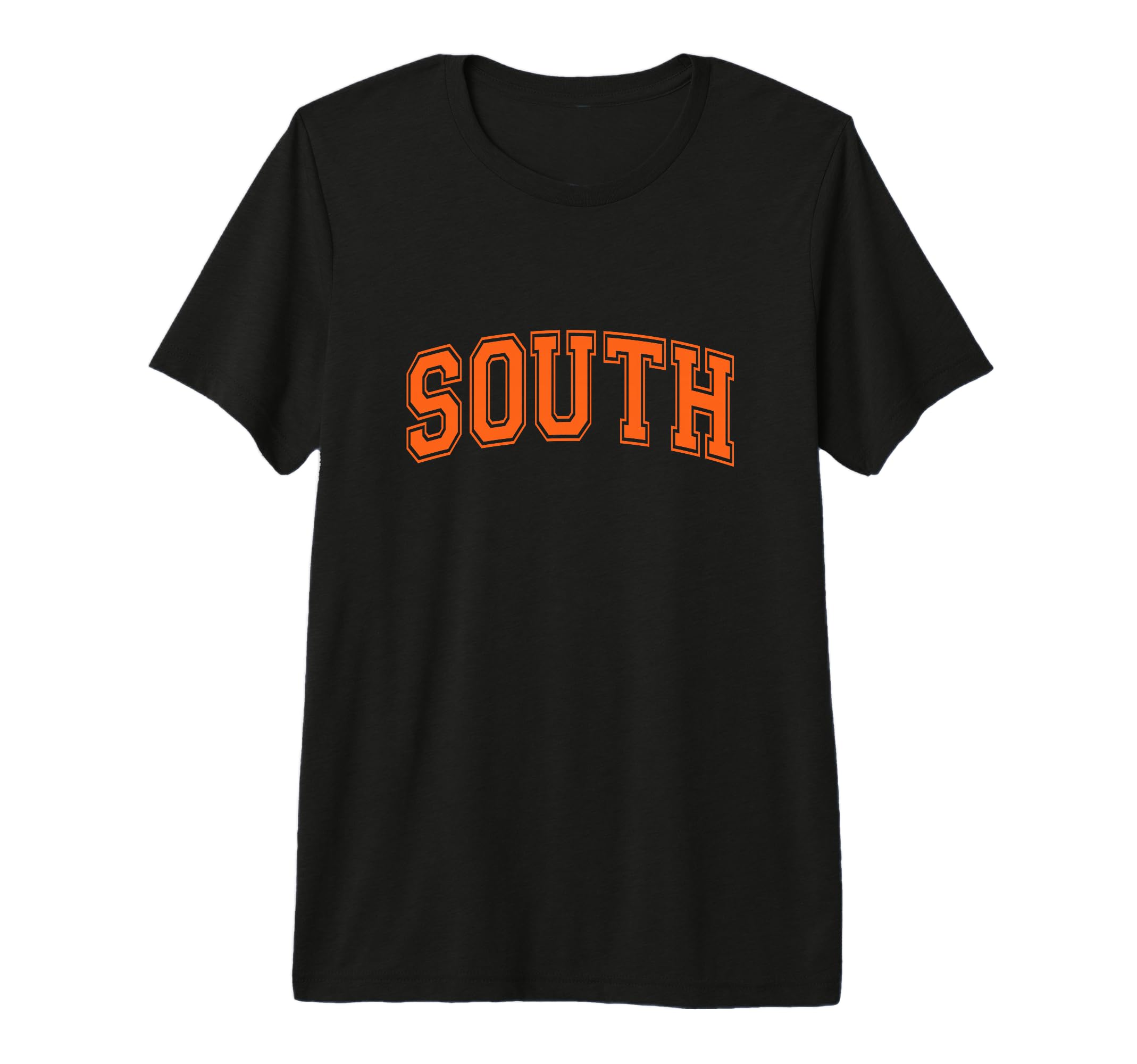 Orange South Team Colors Spirit T-Shirt - Casual Everyday Wear Men Women