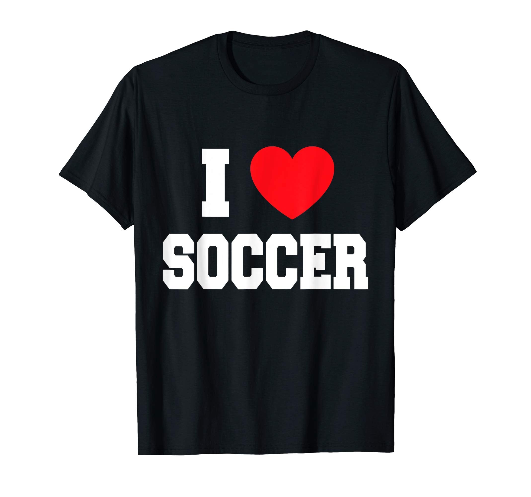I Love Soccer T-Shirt - Custom Art Print for Adults