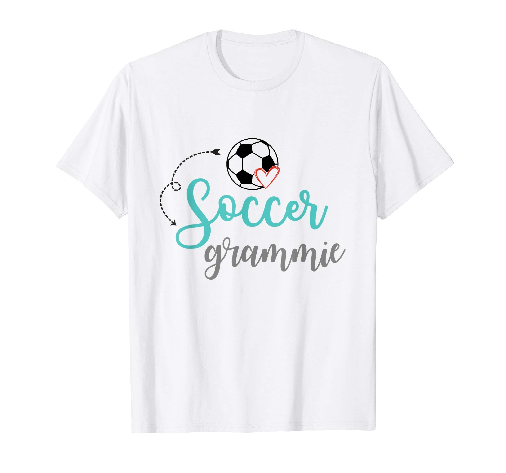 Soccer Grammie Soccer Ball Heart T-Shirt - Custom Art Print for Adults