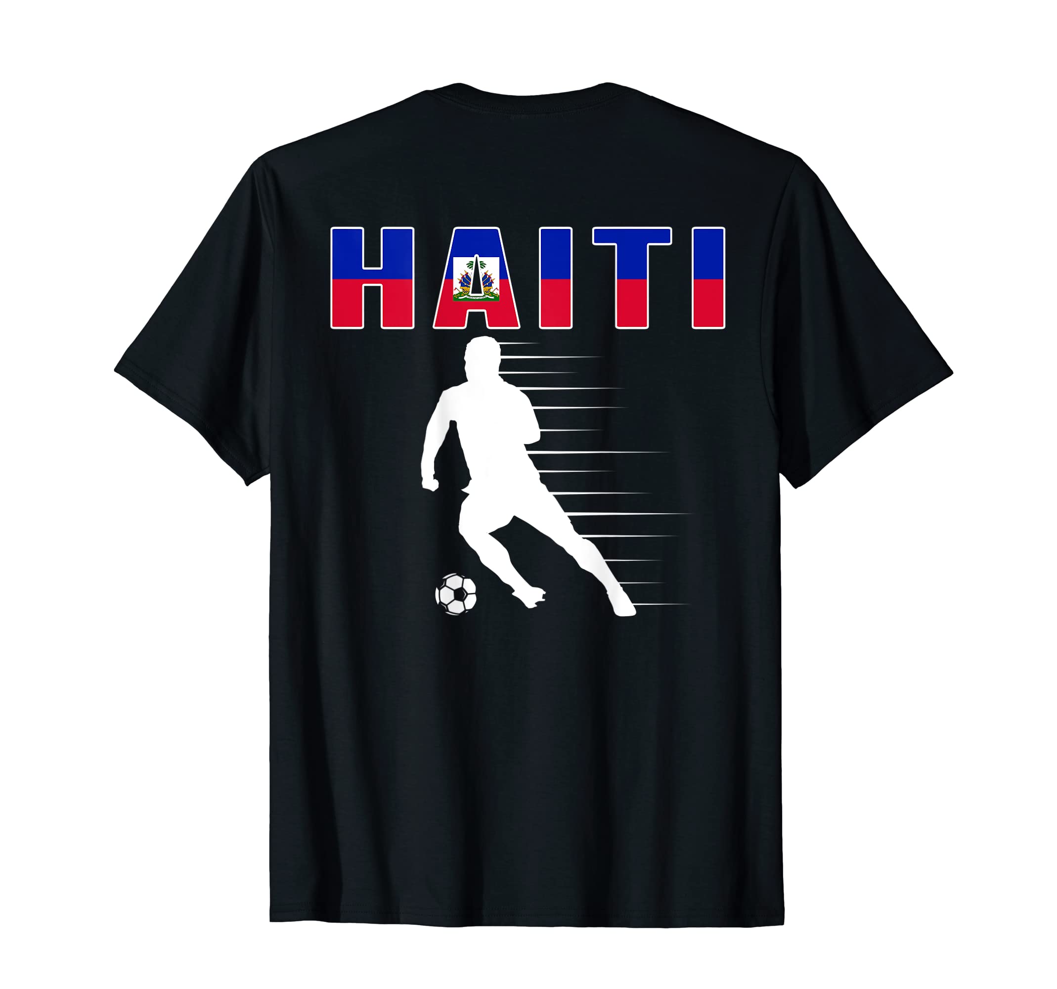 Haiti Soccer Lovers Jersey Haitian T-Shirt - Minimalist Print for Adults