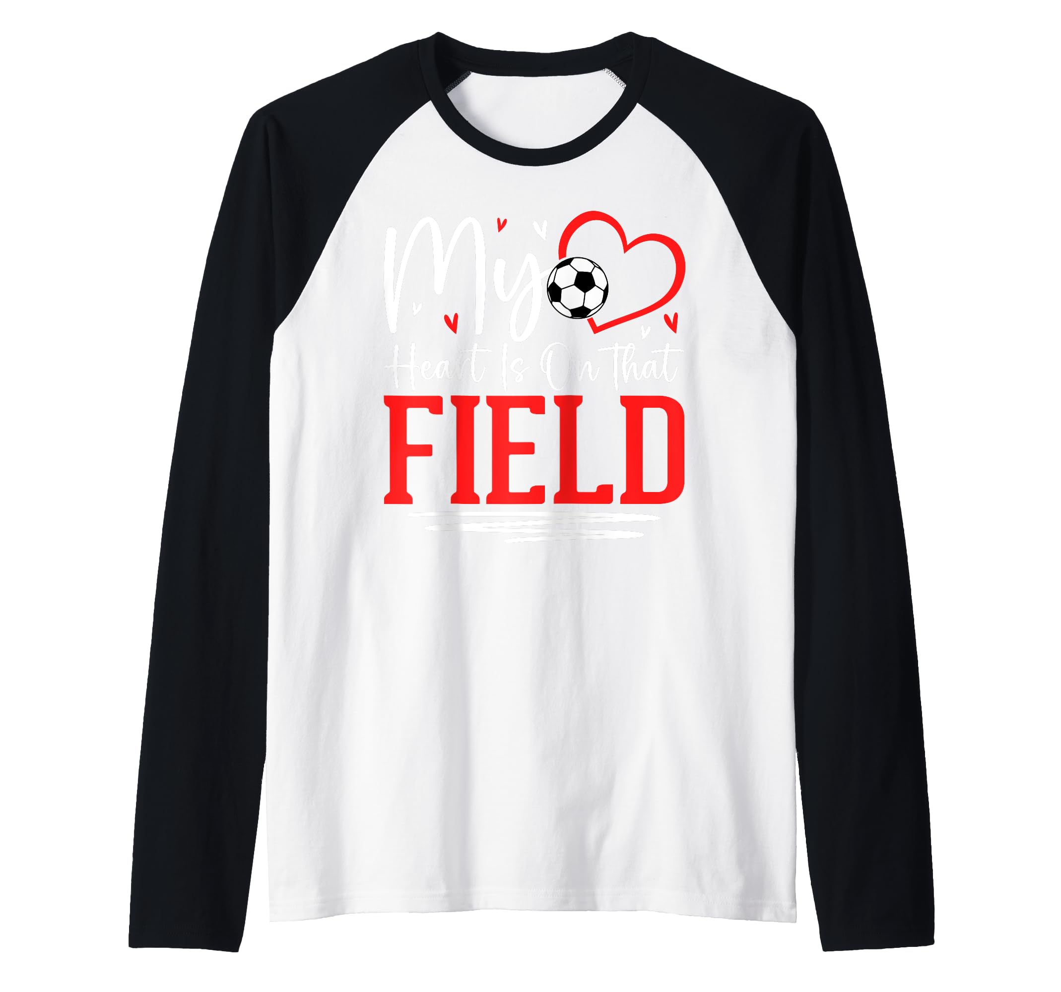 My Heart Is That Field Soccer Ball Sweatshirt - Graphic Print for Adults