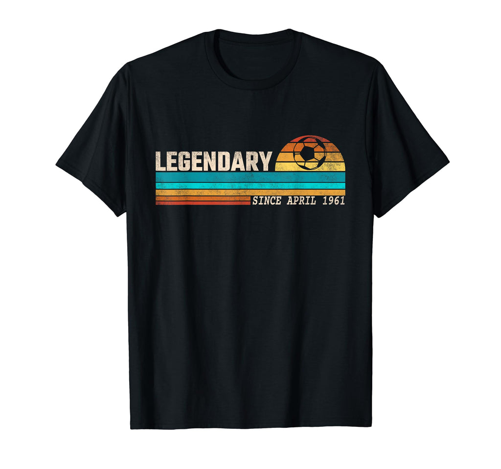 Soccer Player Legend Since April 1961 T-Shirt - Minimalist Print Men Women
