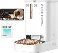 PETKIT Automatic Cat Dog Feeder with Camera, AI-Powered Motion Capturing, 1080P HD Video with Night Vision, 2.4G WiFi Pet Feeder with 2-Way Audio, Dual Hopper Pet Food Dispenser with Desiccant