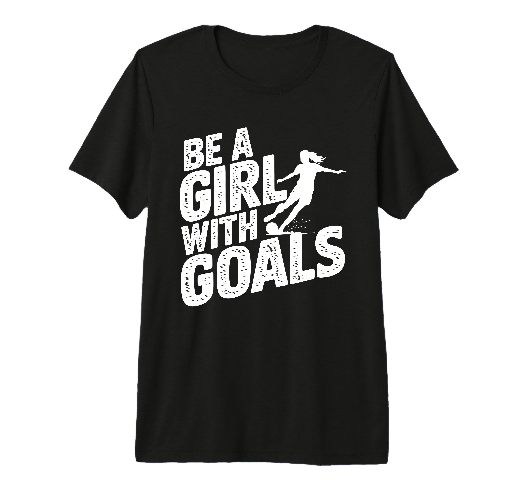 Be Goals Soccer Player Soccer Tri Blend T-Shirt - Unique Graphic for Adults
