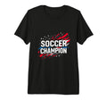 Soccer Champion Soccer Sports Tri Blend T-Shirt - Aesthetic Graphic Unisex
