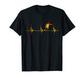 Spain Soccer Player Heartbeat Ekg T-Shirt - Novelty Apparel Men Women