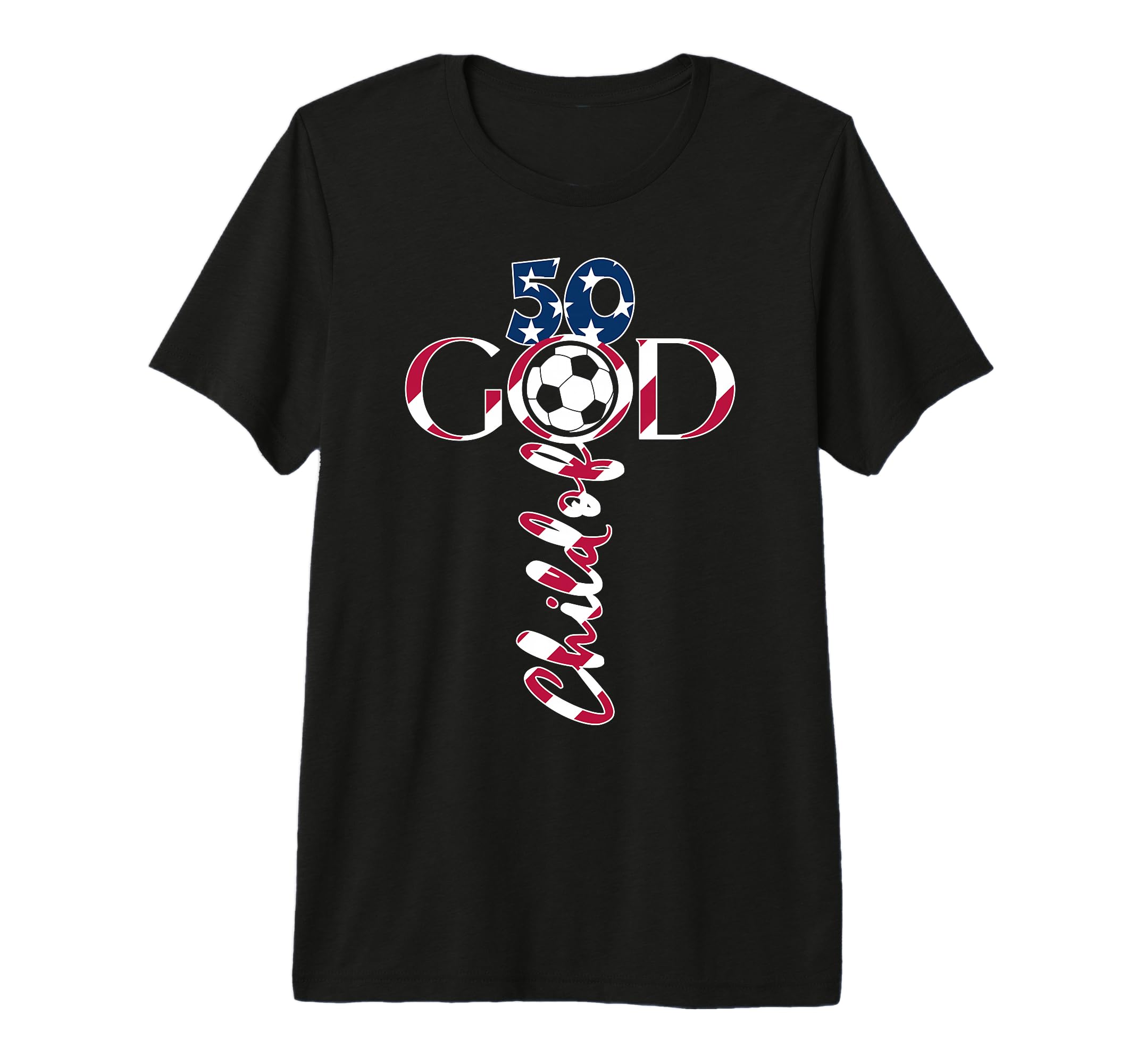 Jesus 50 Years Child God Soccer 50Th T-Shirt - Novelty Apparel Men Women