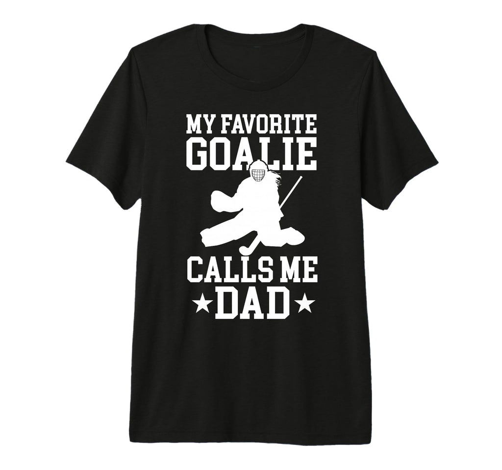 Mens Proud Field Hockey Goalie Dad T-Shirt - Fun Novelty Design Unisex