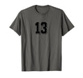 Number 13 80S 90S Soccer Team Jersey T-Shirt - Trendy Graphic for Adults