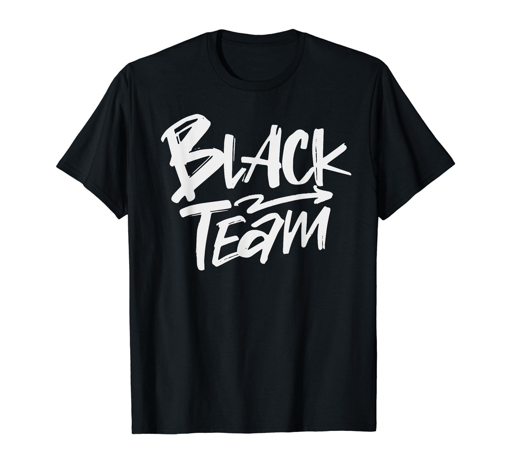 Black Team Matching Team Spirit Unity T-Shirt - Fun Novelty Design Unisex