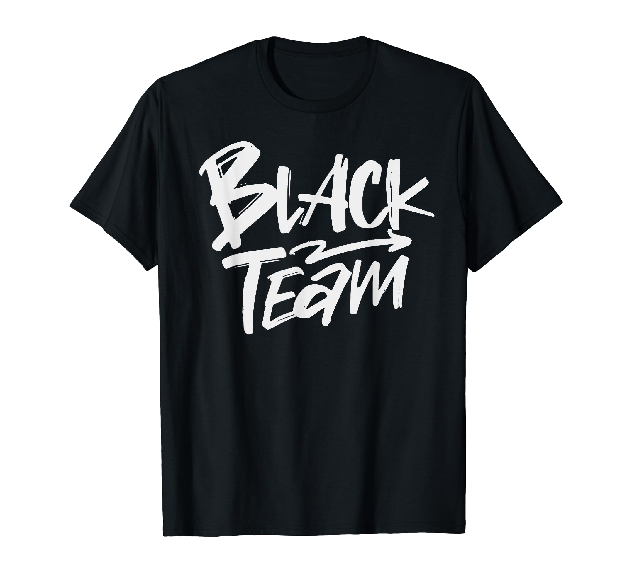 Black Team Matching Team Spirit Unity T-Shirt - Fun Novelty Design Unisex