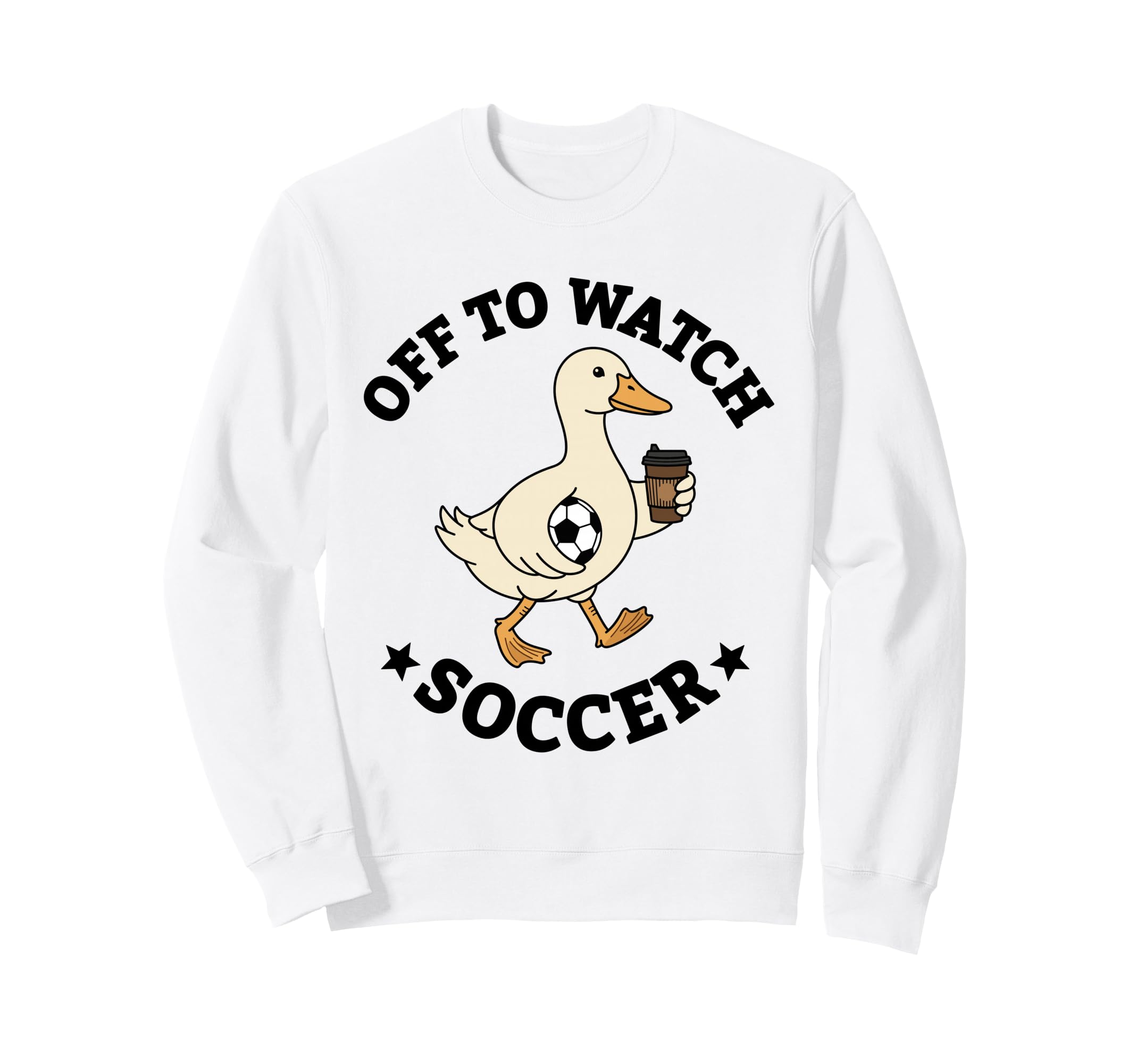 Off To Watch Soccer Mom Funny Goose Sweatshirt - Streetwear Style Unisex