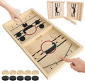 Large Sling Puck Game,Plastic Family Indoor Table Board Game for 2-4 Players,Fast Paced Super Winner Sling Hockey Board Games & Rapid Slingshot Battle Table,Christmas Stuffer Idea for 7 Age