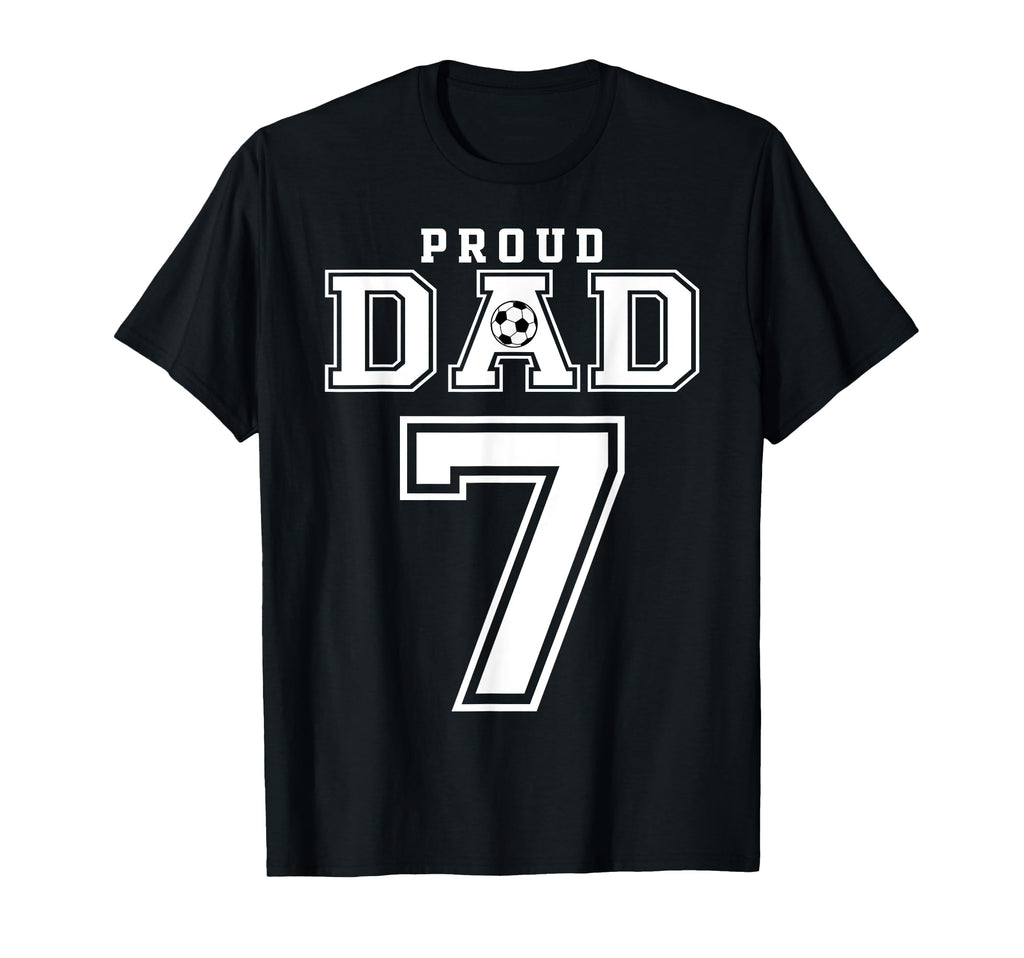 Number 7 Custom Proud Soccer T-Shirt - Casual Everyday Wear Men Women