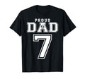Number 7 Custom Proud Soccer T-Shirt - Casual Everyday Wear Men Women