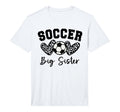 Soccer Big Sister Matching Family T-Shirt - Aesthetic Graphic for Adults