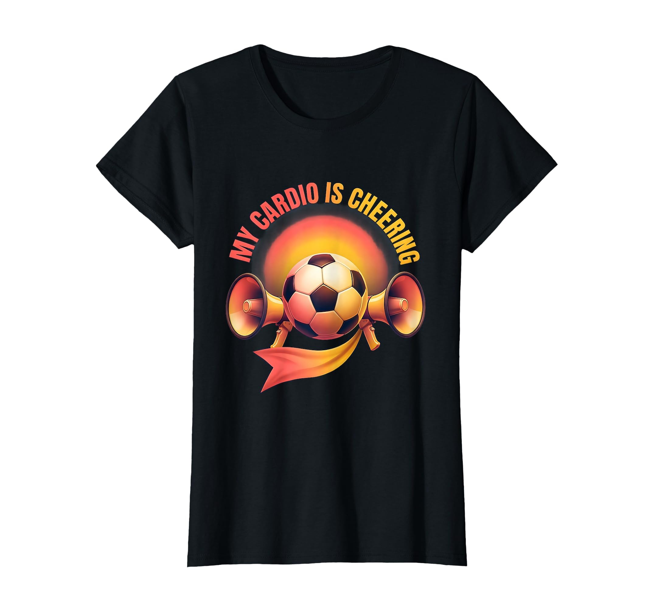 My Cardio Is Cheering Soccer Mom T-Shirt - Graphic Print Unisex