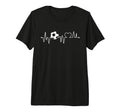 Soccer Heartbeat Soccer Ball T-Shirt - Aesthetic Graphic for Adults