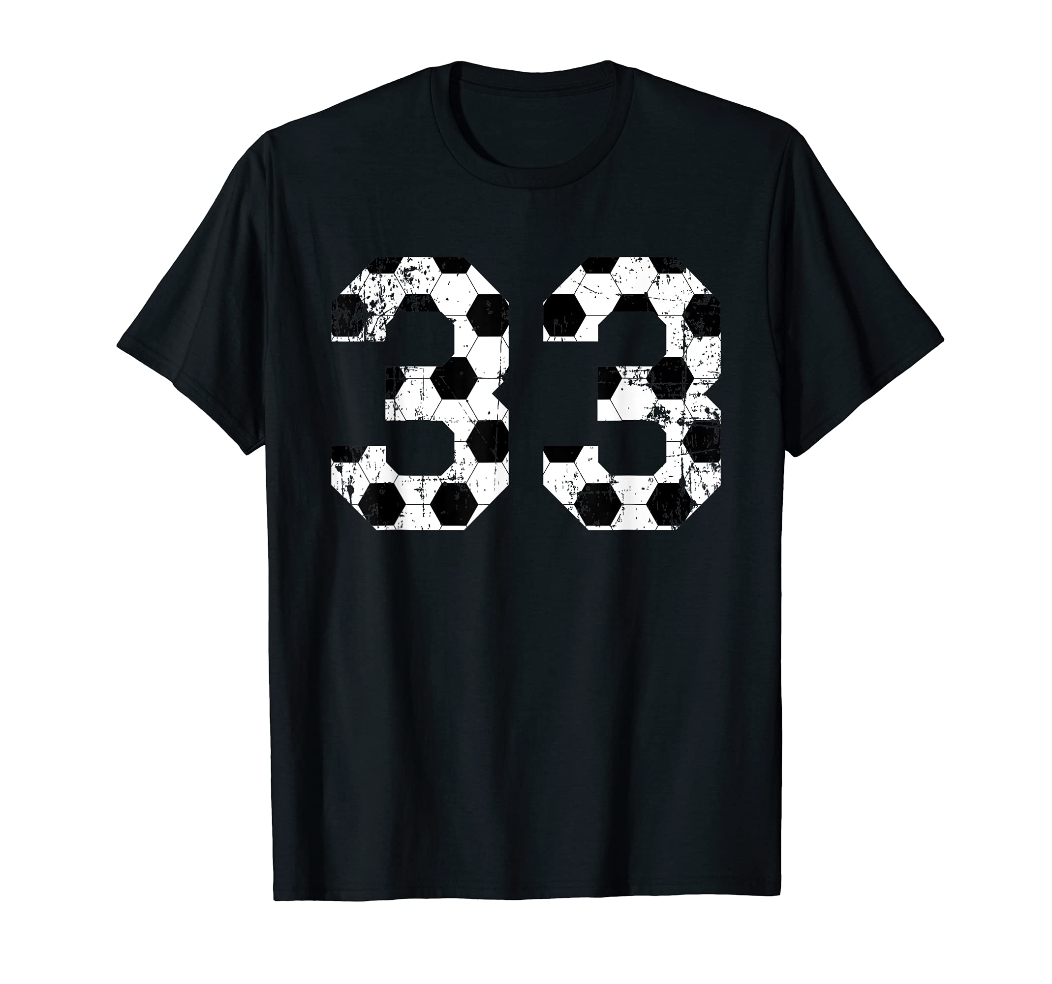 Soccer 33 Jersey Number T-Shirt - Aesthetic Graphic Men Women