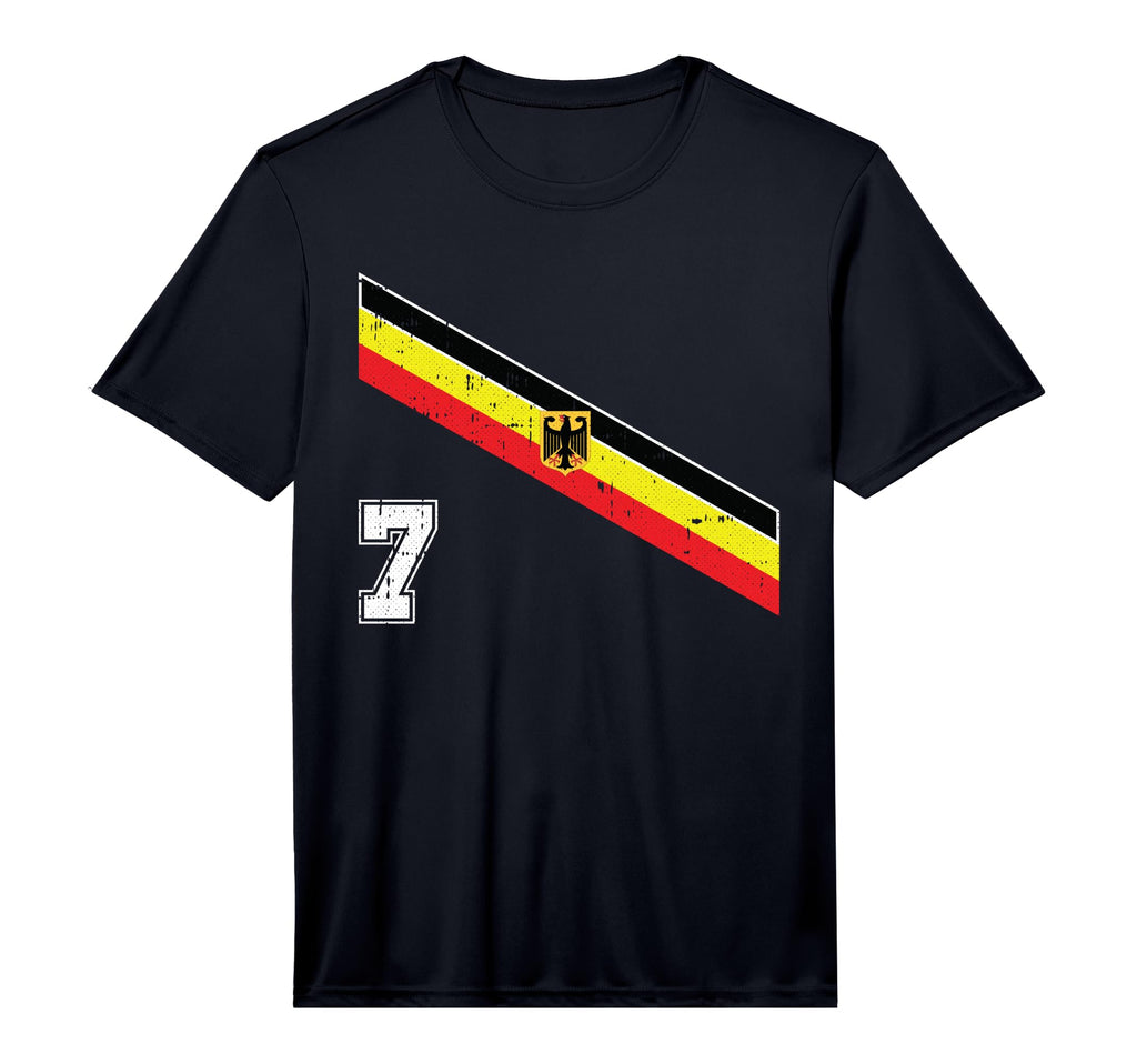 German Soccer Number 7 Deutschland T-Shirt - Minimalist Print Men Women