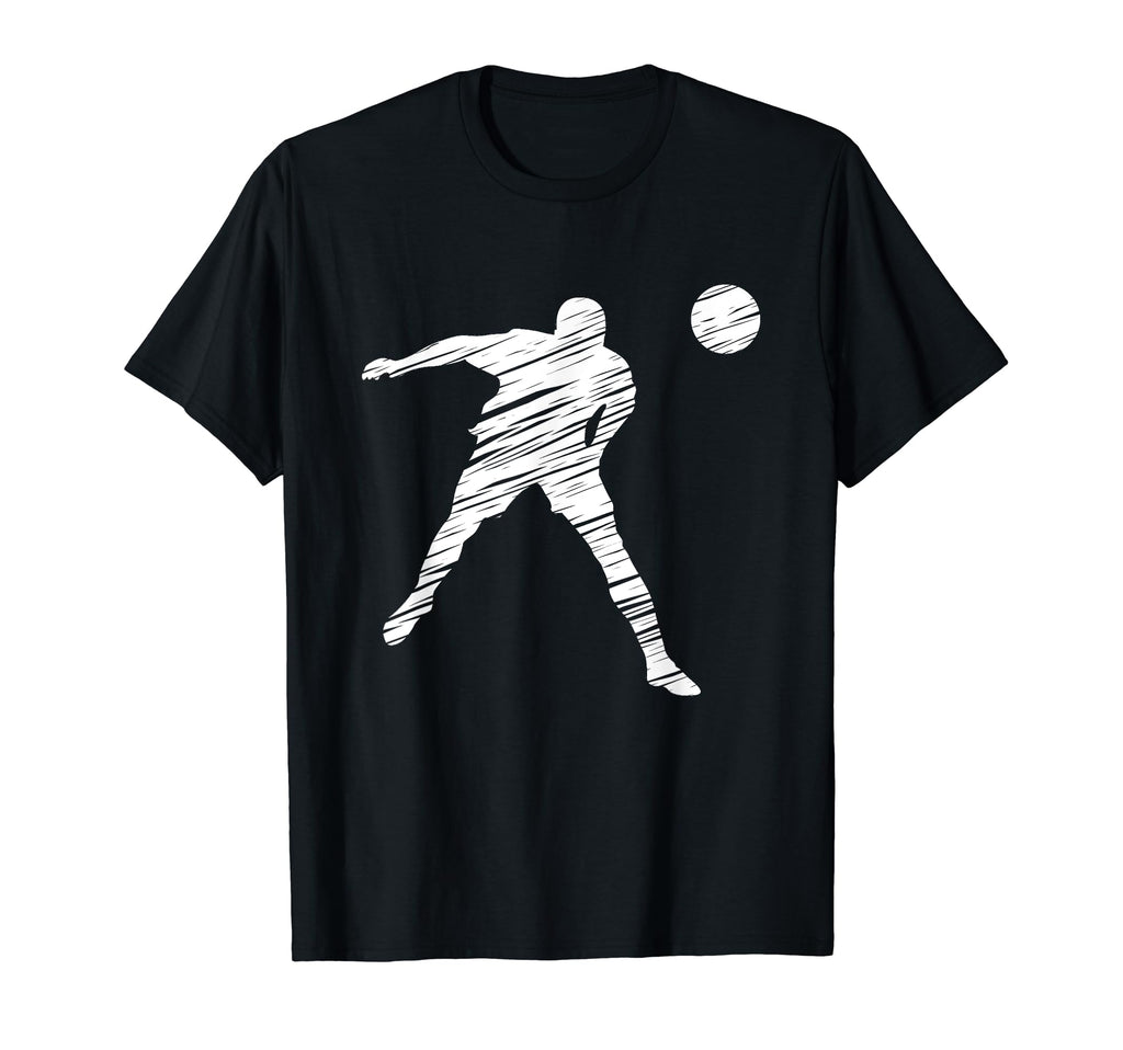Soccer Player And Soccer Fan Motif T-Shirt - Unique Graphic for Adults