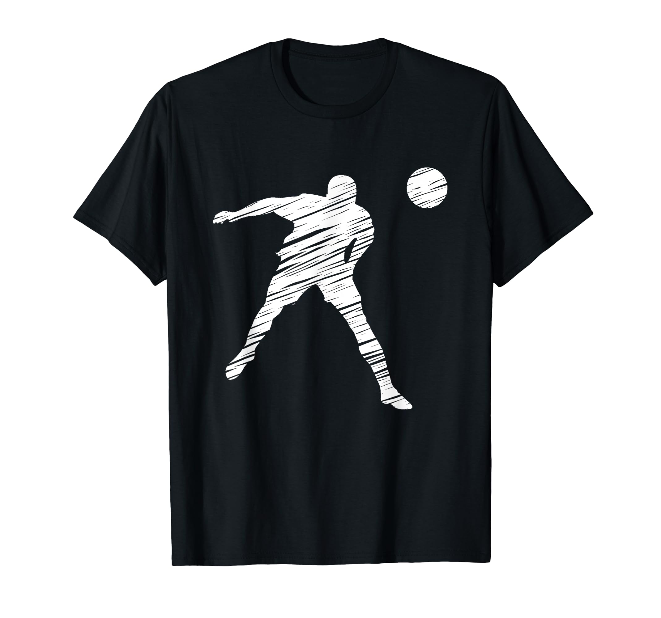 Soccer Player And Soccer Fan Motif T-Shirt - Unique Graphic for Adults
