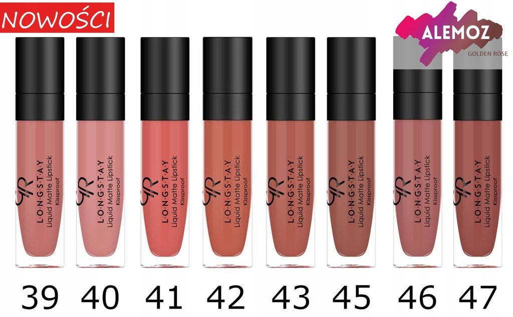 Golden Rose Matte Lipstick Crayon - Moisturizing, Paraben-Free Cosmetics